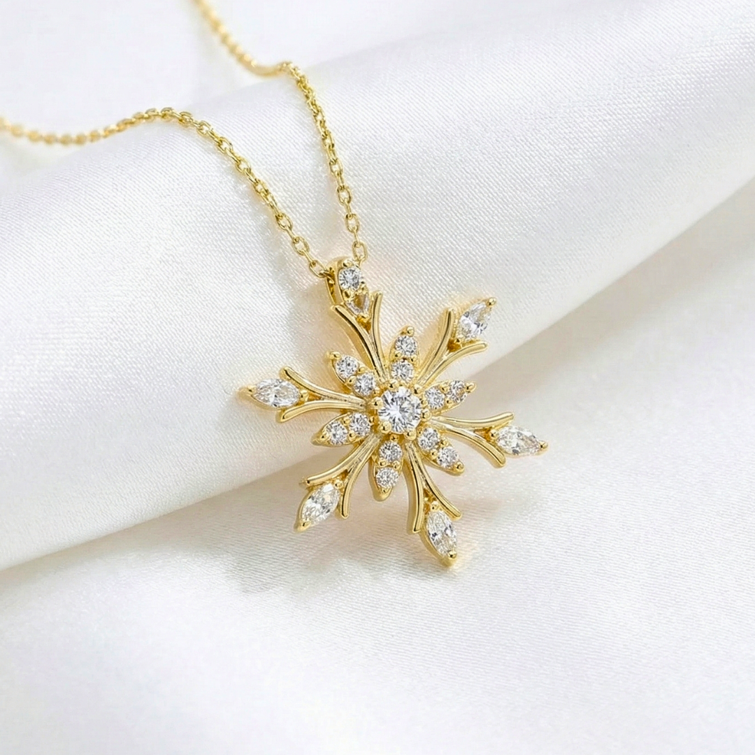 Celestial Bloom Necklace In Gold