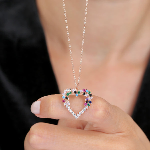 Passionate Heart Necklace In Rose Gold