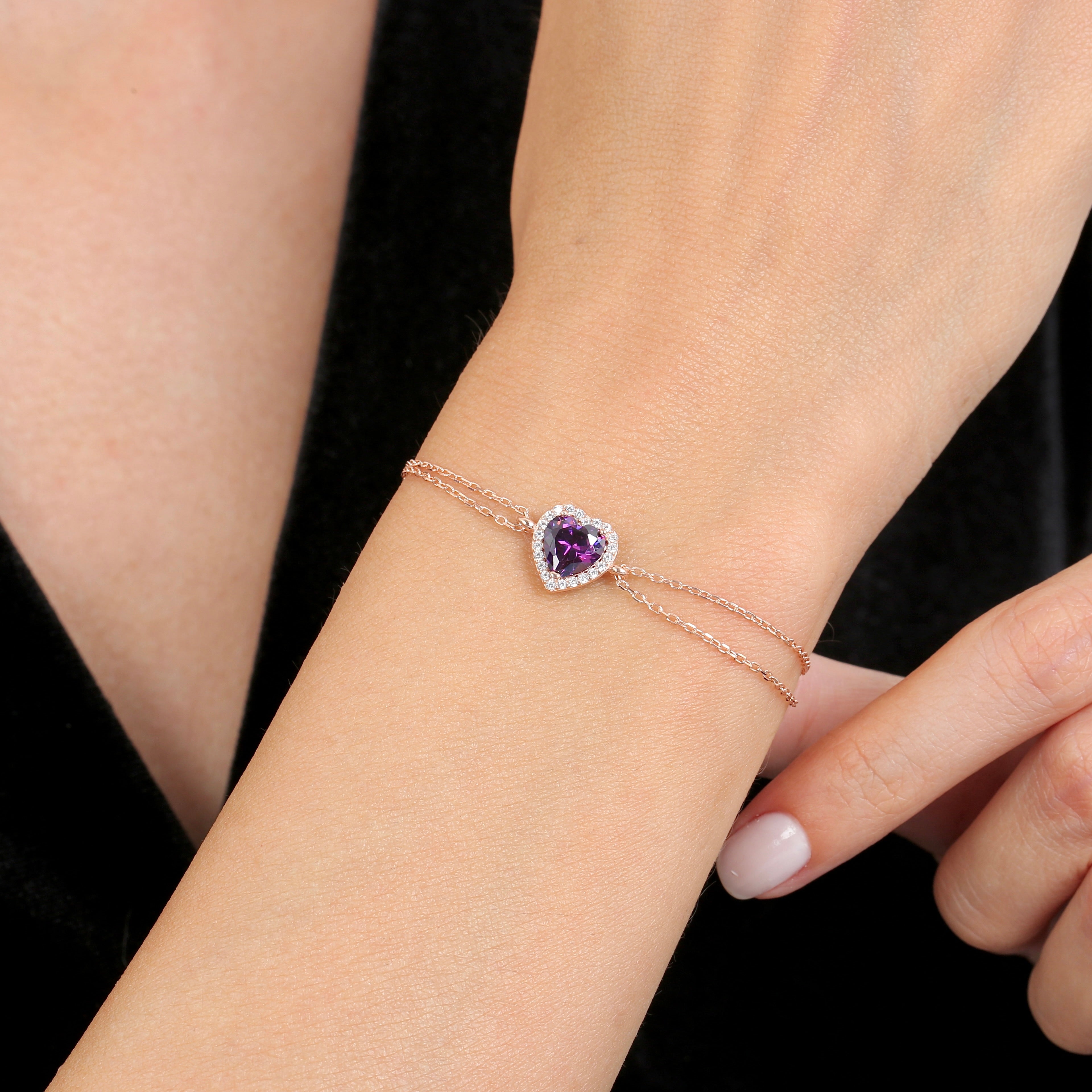 Amethyst - Rose Gold