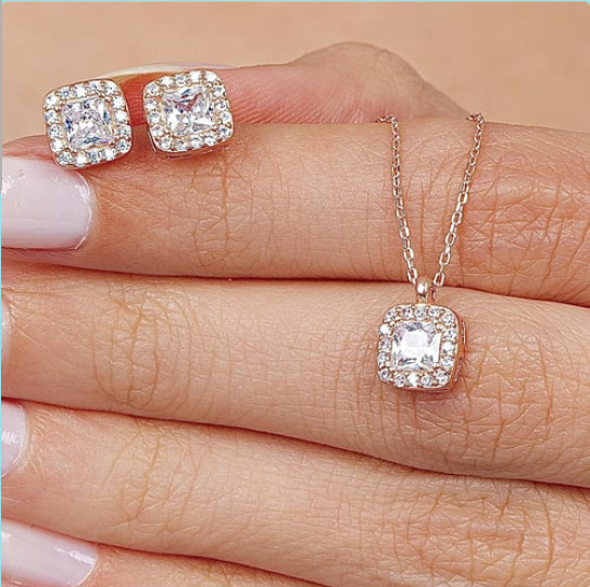 The Timeless Sparkle Set In Rose Gold